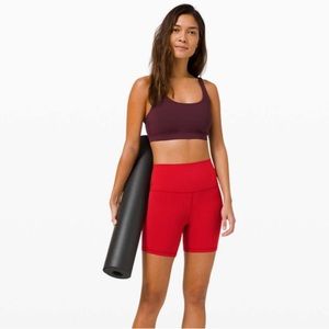 Lululemon Align High Rise Short 6” Dark Red 6 NWT